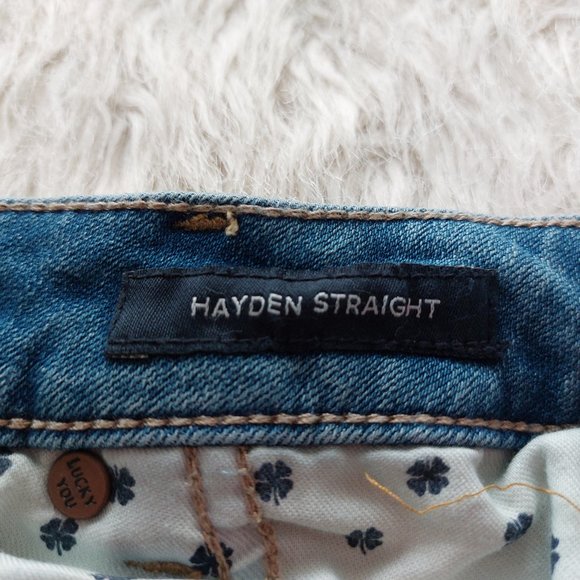 Lucky Brand Women's Plus Size Hayden Straight High Rise Slim Fit Denim Jeans 24W - Picture 6 of 16